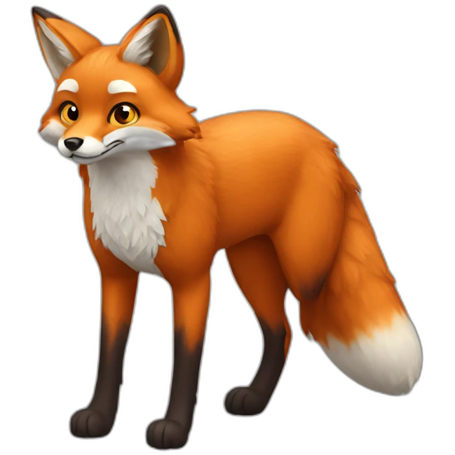 Fox full body emoji