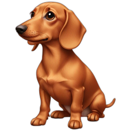 strawberry blonde dachsund emoji