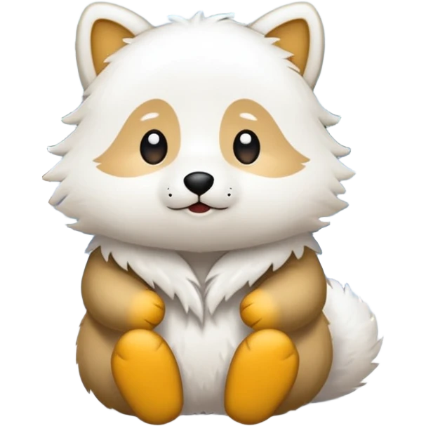 Ein Re das in einem Wald ist und es Schneit emoji