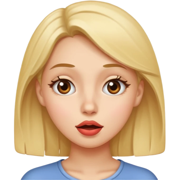 girl giving the side eye to some major tea!!! emoji