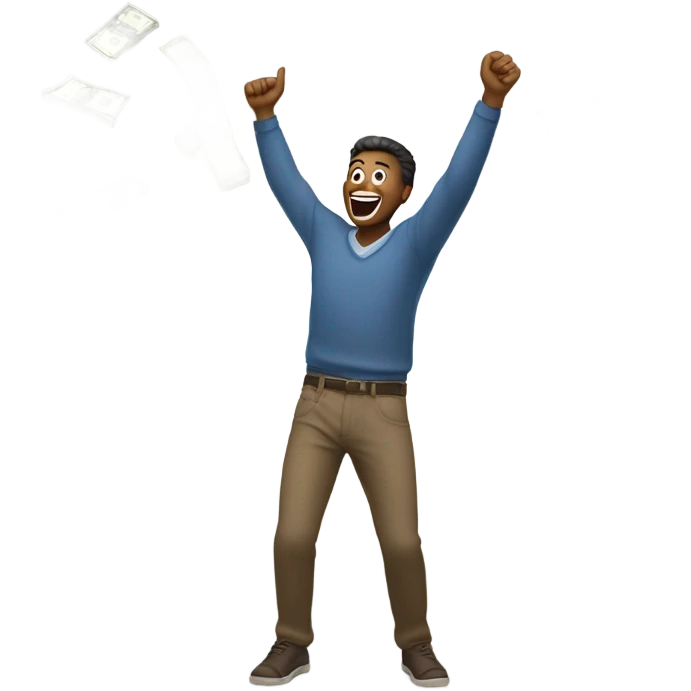 Throwing cash into air  emoji