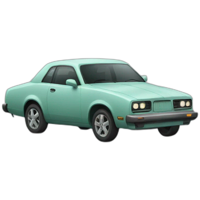 Sad car emoji