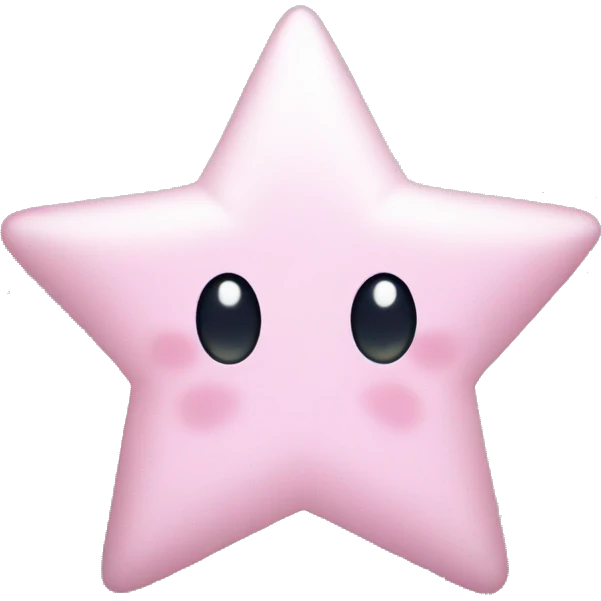 pale pink star sparkle emoji