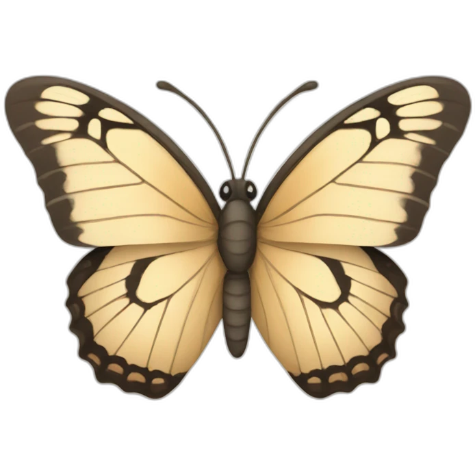 beige-butterfly emoji