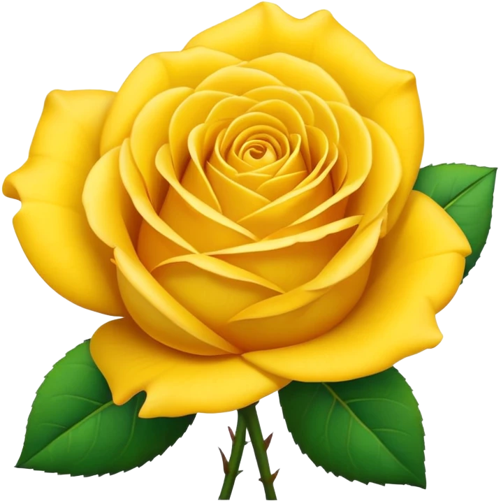 Yellow rose emoji