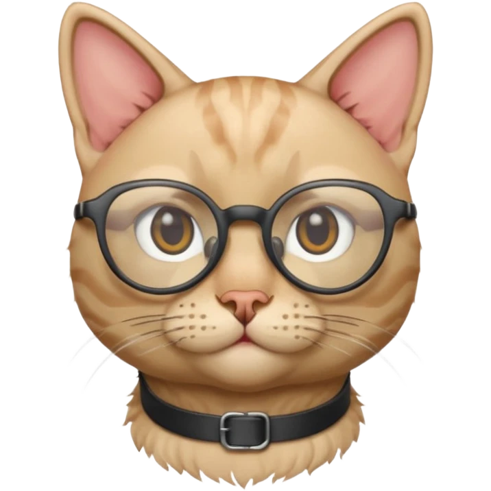 sfenks cat with glasses emoji