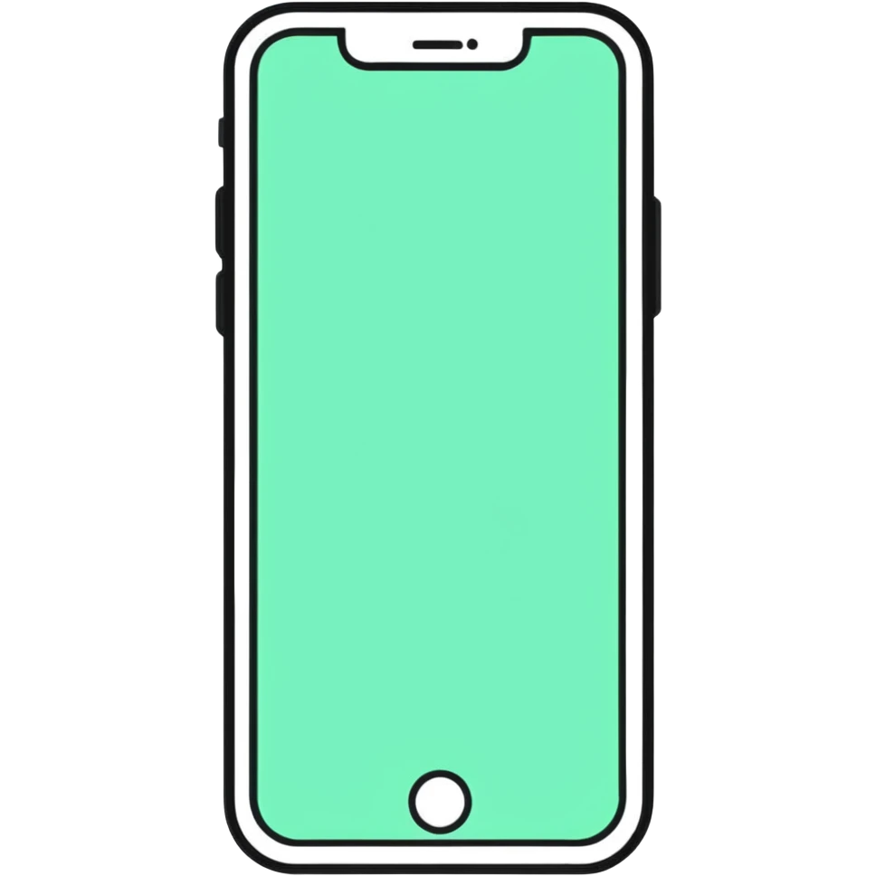 modern iPhone smartphone with app icons on screen emoji