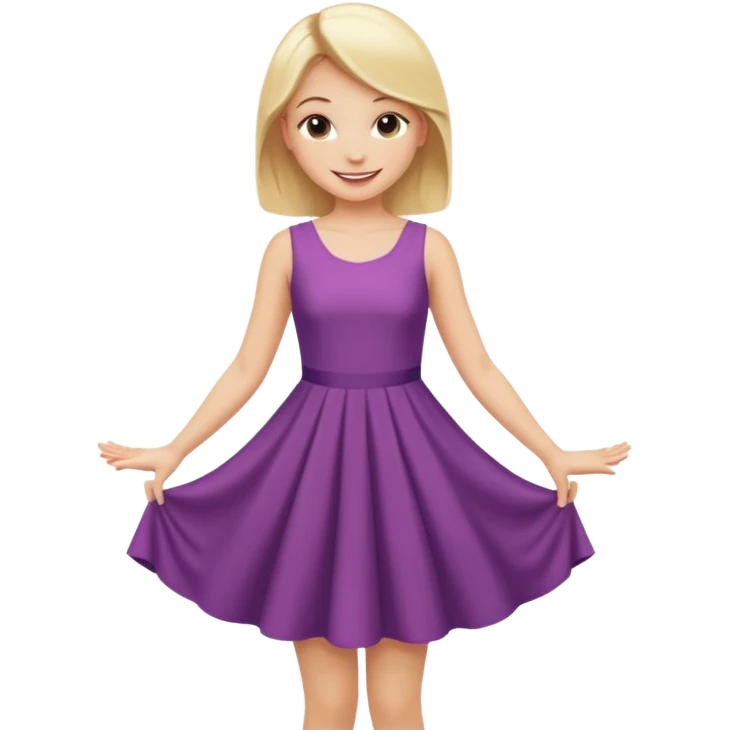 blonde girl in a graceful pose posing for the camera emoji