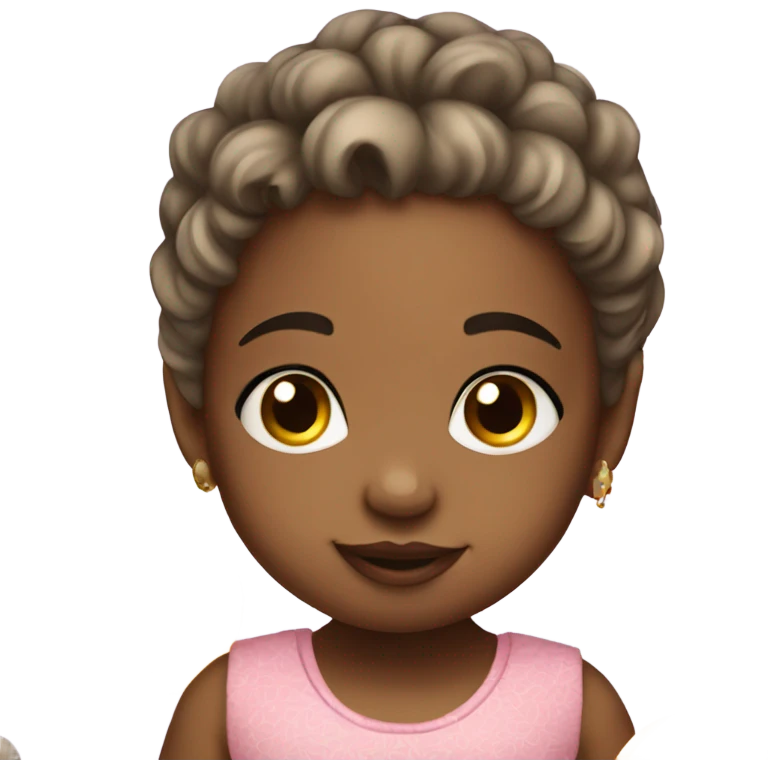 Beautiful  cute baby girl  emoji