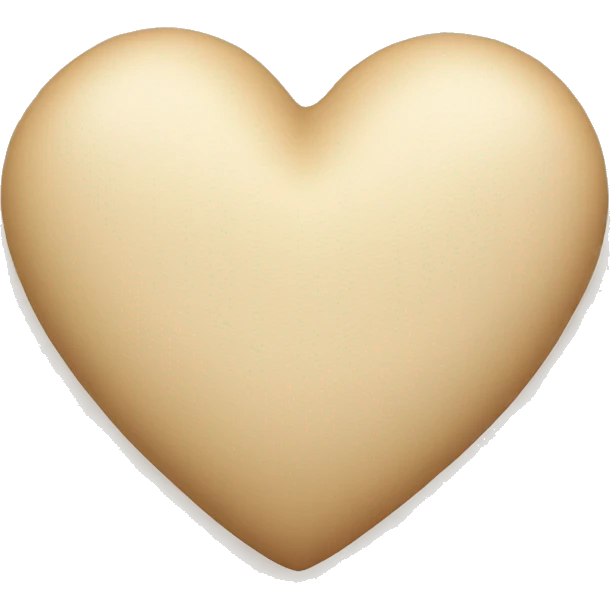 Beige heart  emoji