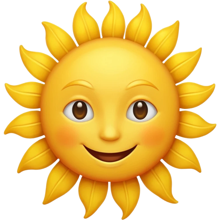 smiling sun emoji emoji