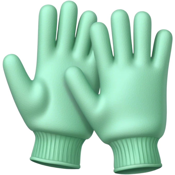 Pale green garden gloves emoji