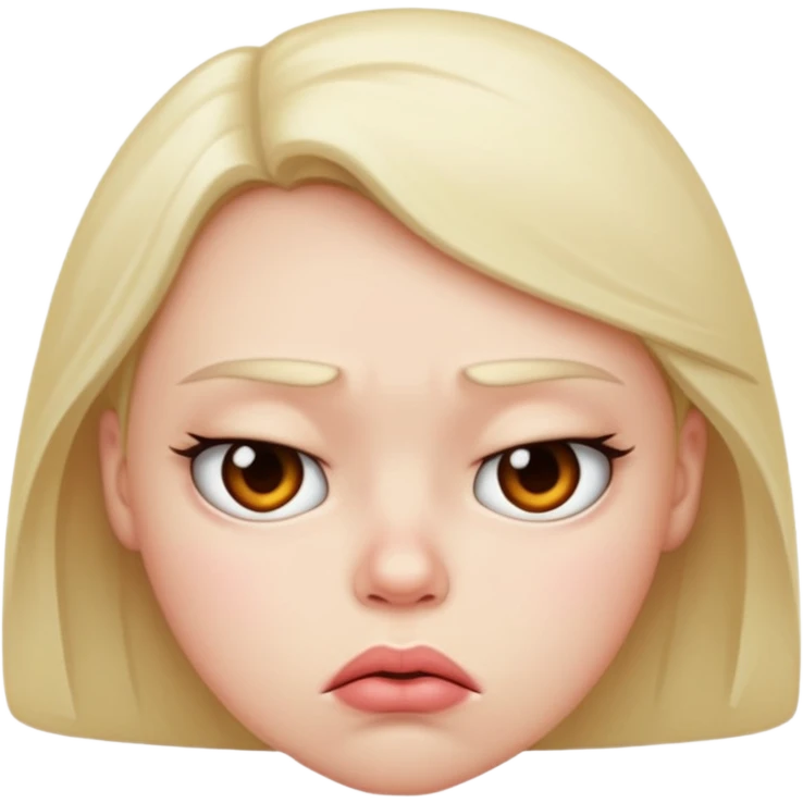 I want an emoji that’s pouting  emoji