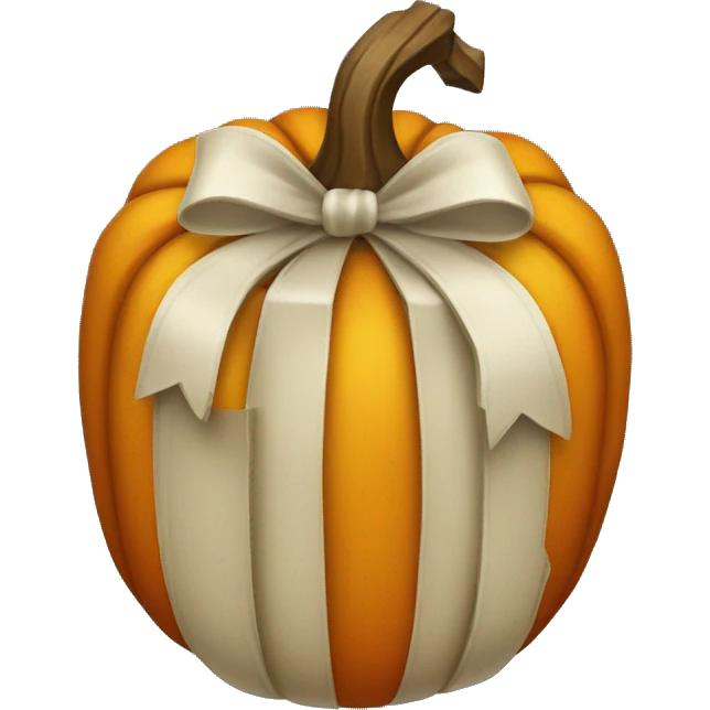 pumpkin gift box emoji