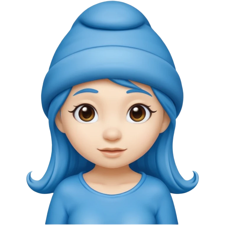 girl smurf  emoji
