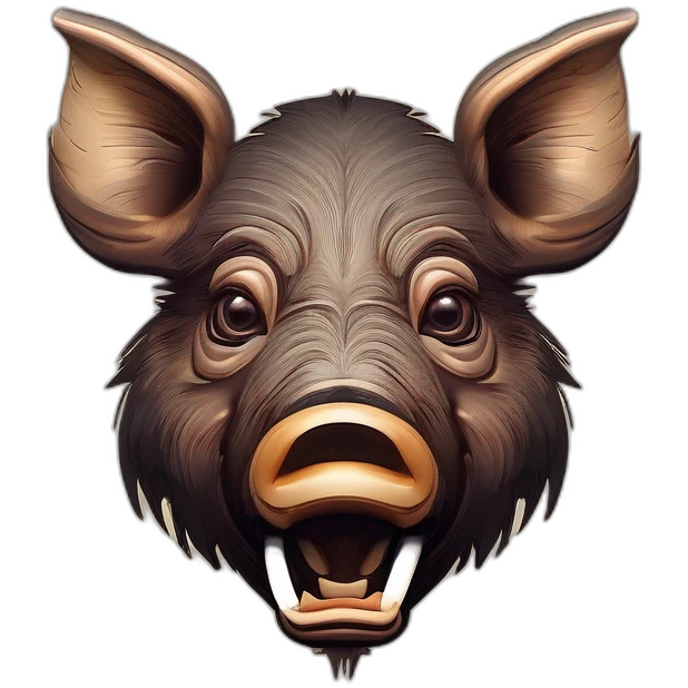 wild boar with tusks emoji