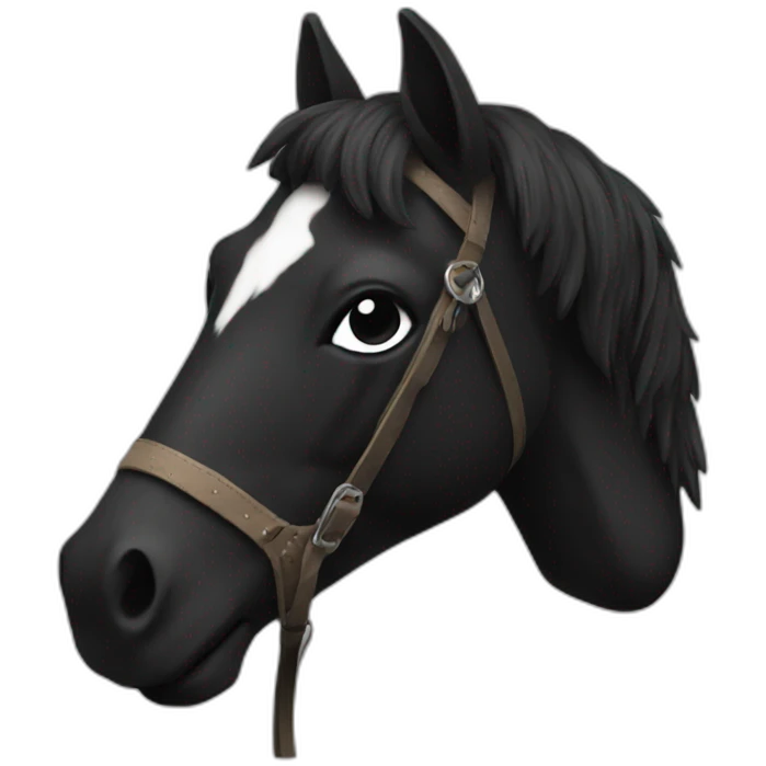 Hobbyhorse black emoji
