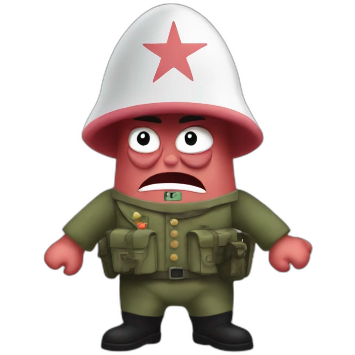 patrick star committing war crimes for gaza emoji