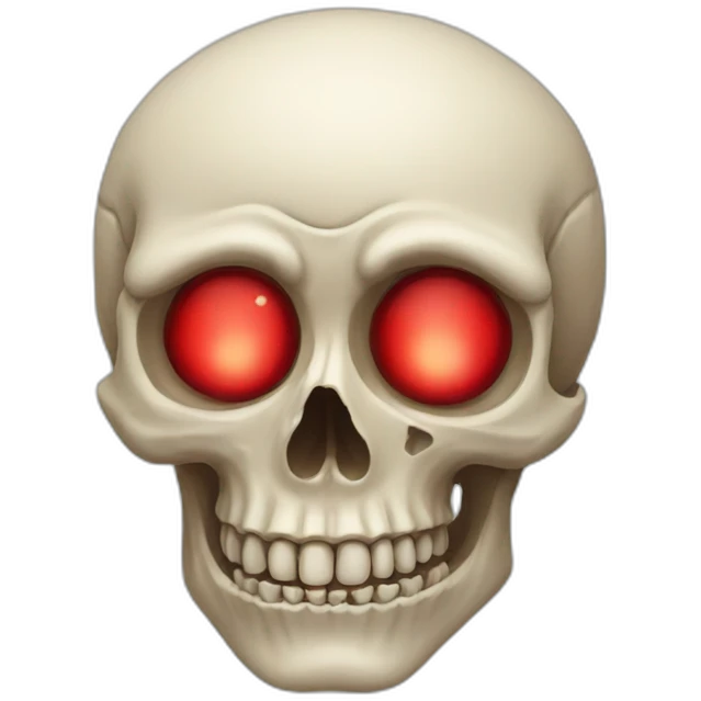 skull with red eyes emoji