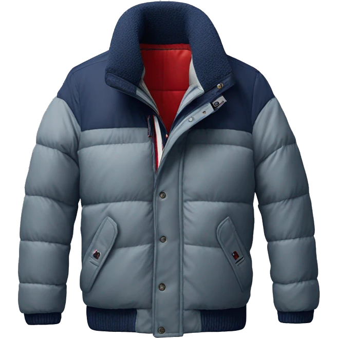 photorealistic tommy hilfiger winter jacket emoji