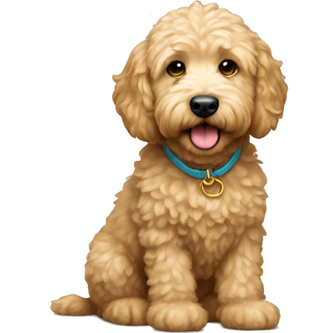 Mini golden doodle  emoji