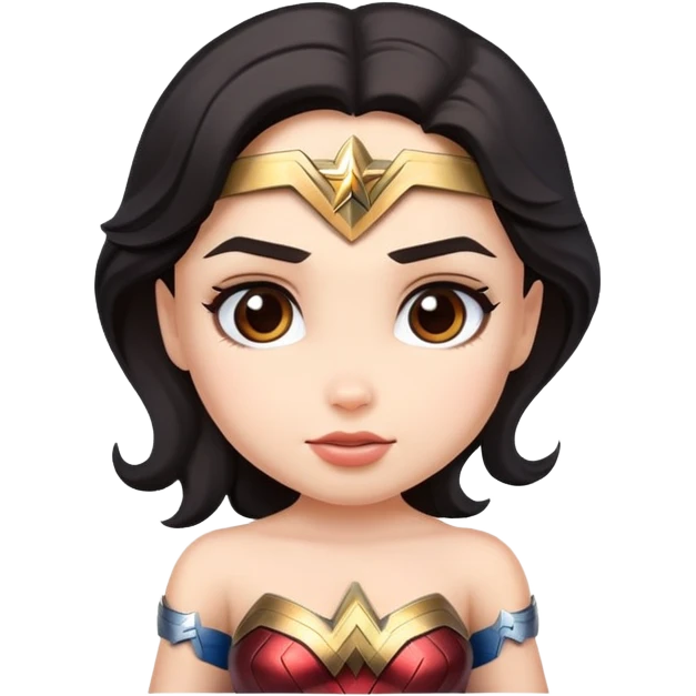 Wonder woman cute emoji