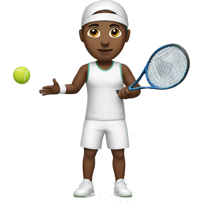 Tennis player without an arm emoji