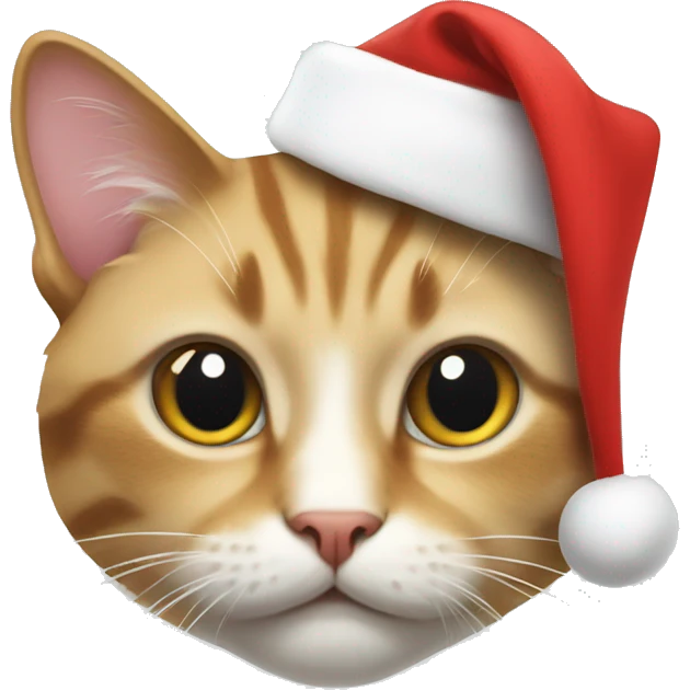 cat with santa hat  emoji