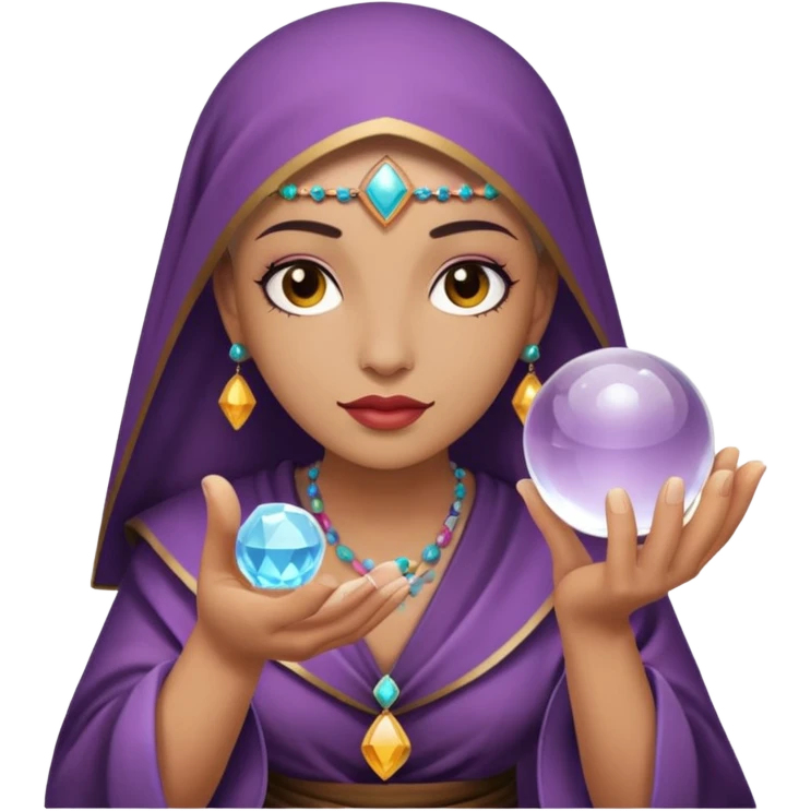 Oráculo con un sola bola de cristal  emoji