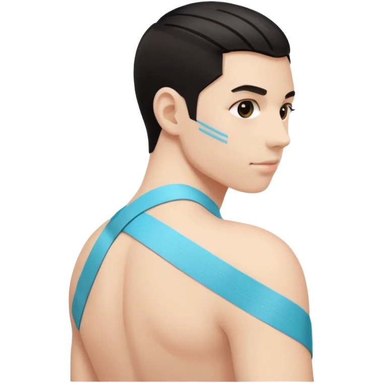 shoulder with kinesio tape (physiotherapy)  emoji