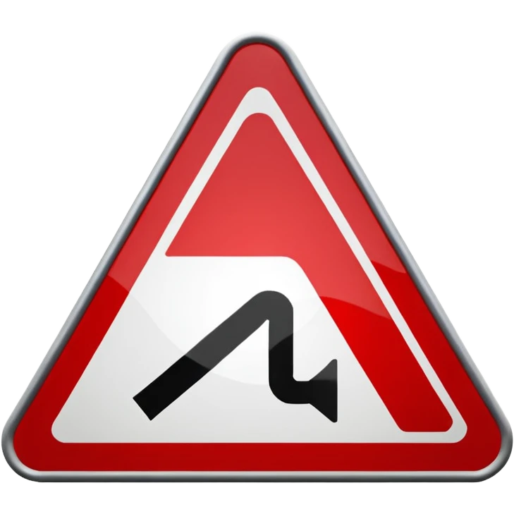 traffic sign turn emoji