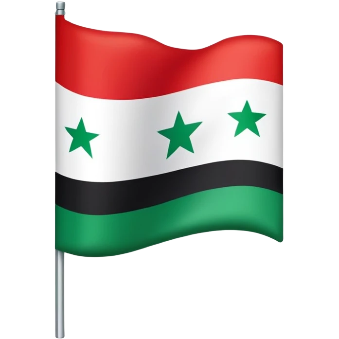 علم سوريا الاخضر  emoji