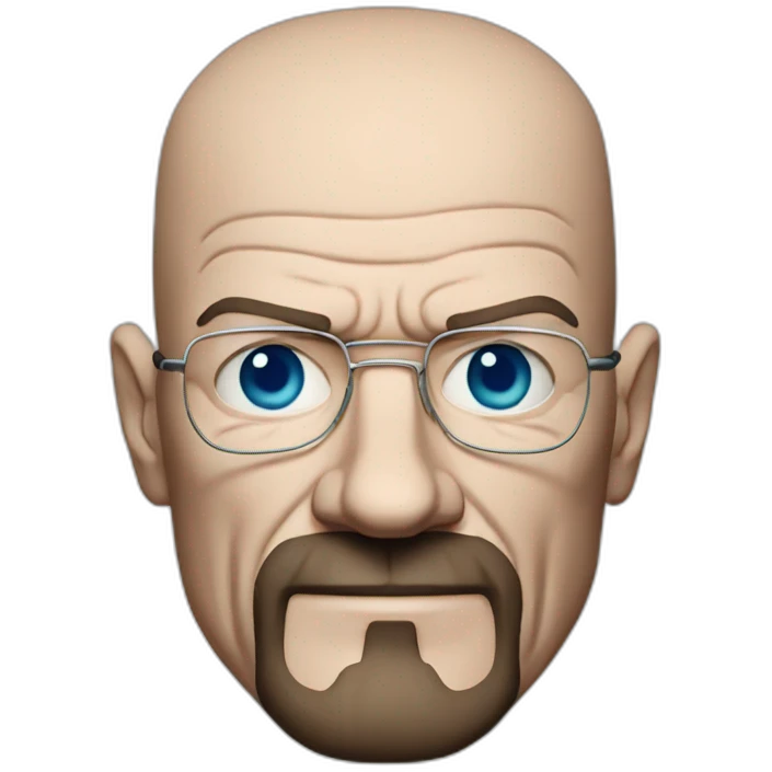 Walter white with blue eyes emoji