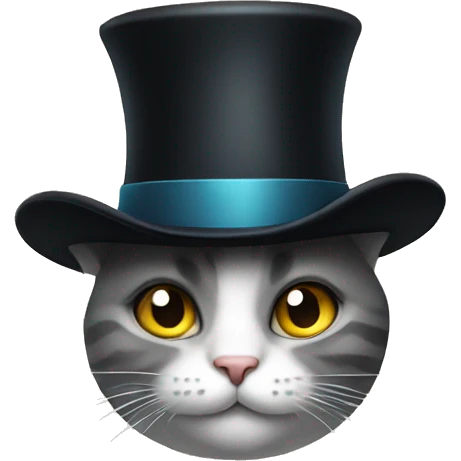 cat with top hat emoji