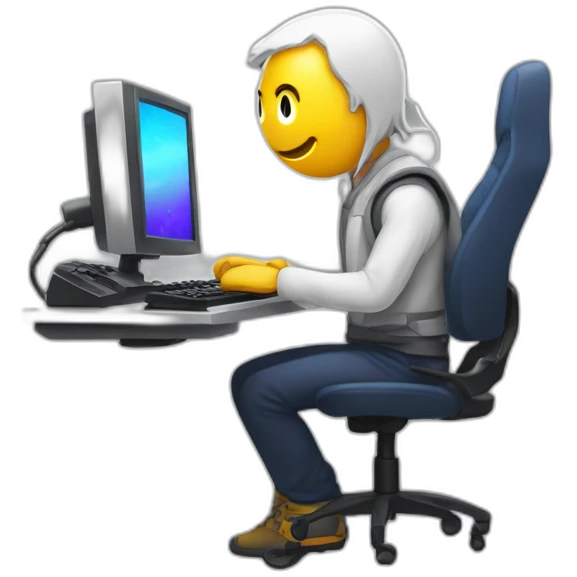 computadora gamer con rgb emoji