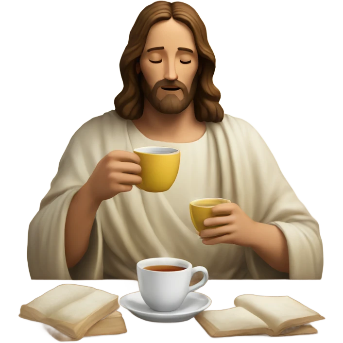 Jesus sipping tea emoji
