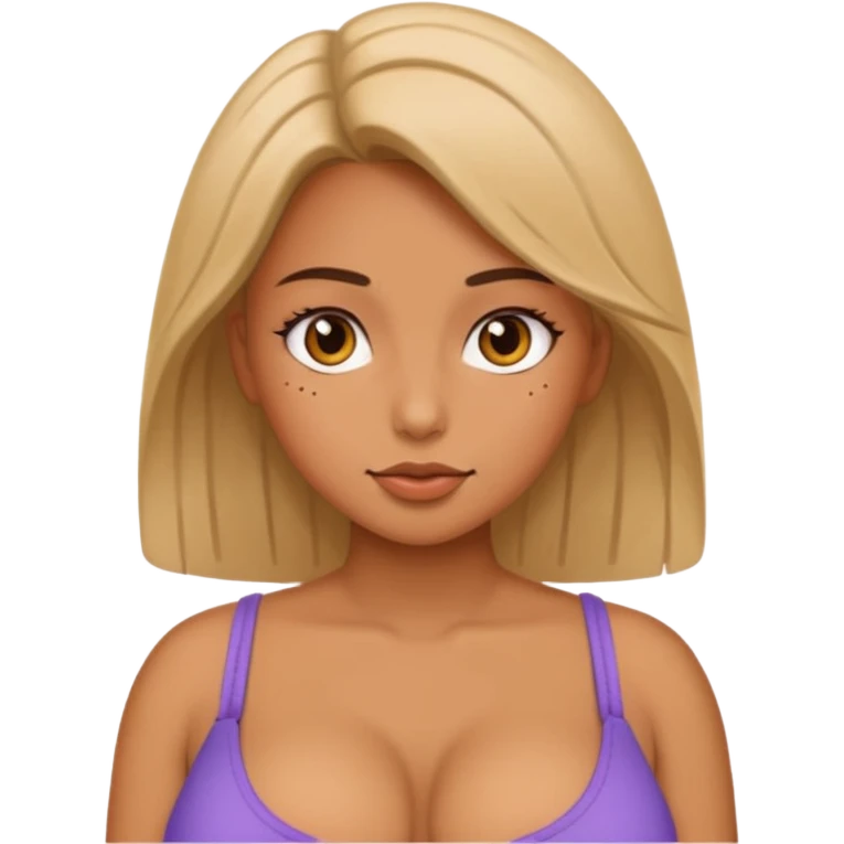 Sexy girl with big boobs  emoji