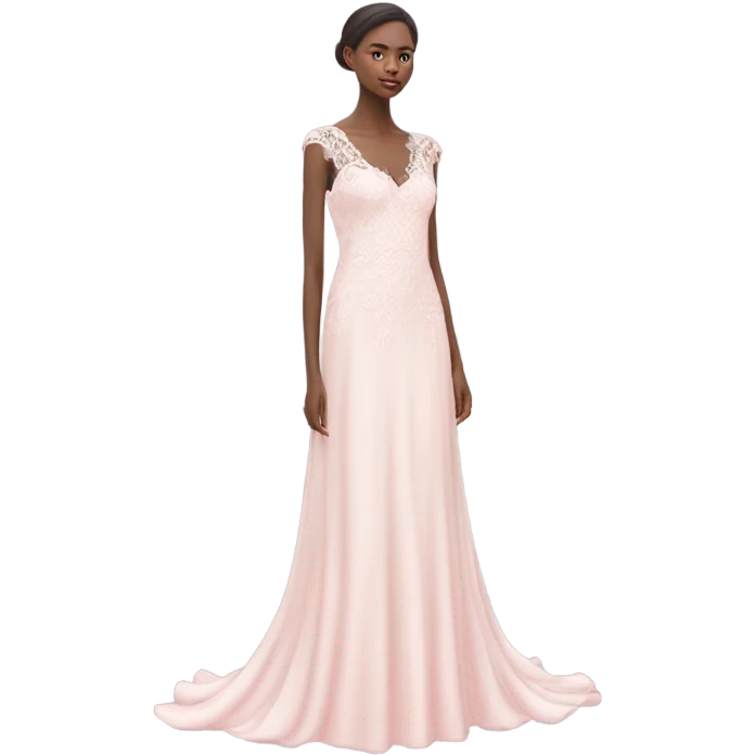 pastel pink wedding dress emoji