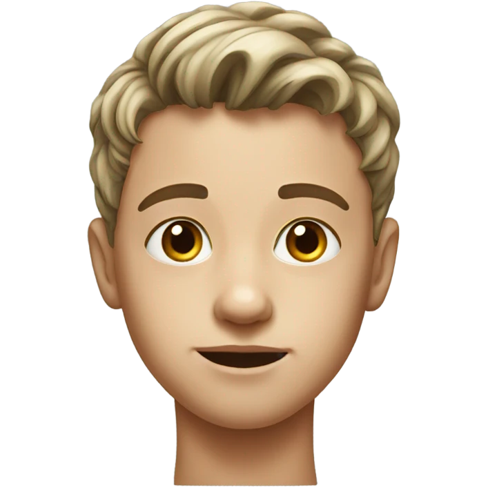 realistic portrait of a boy emoji