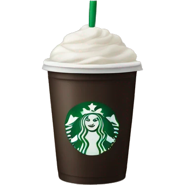 Black Starbucks coffee  emoji
