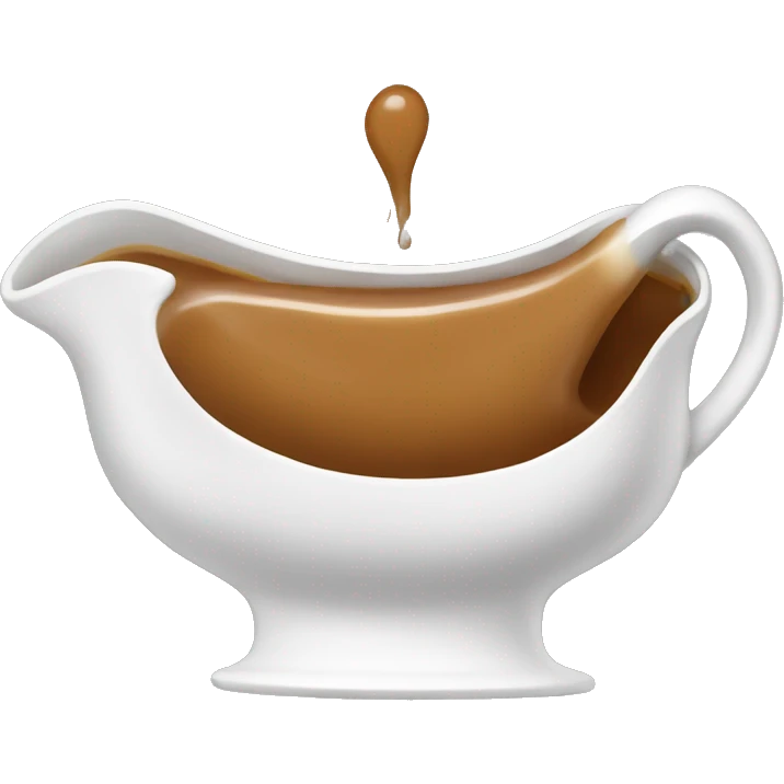gravy boat filled with gravy emoji