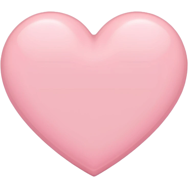 pastel pink heart emoji