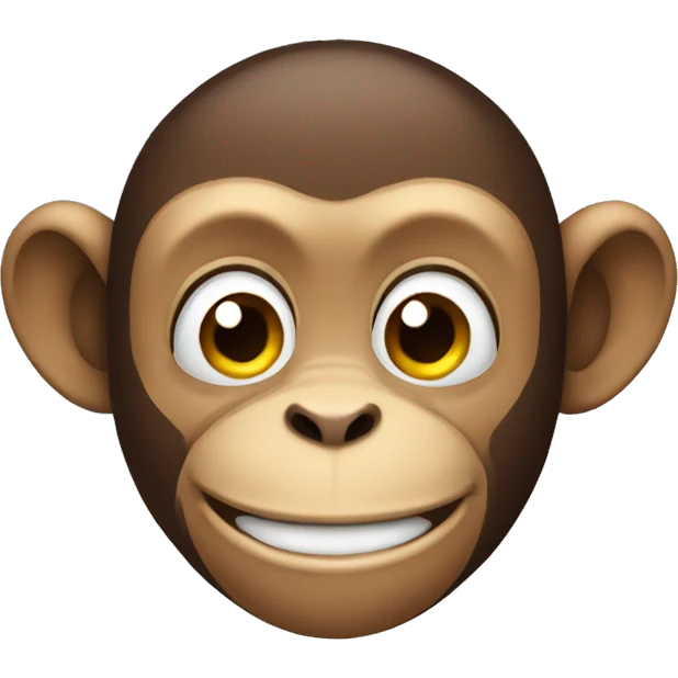a monkey with a cheeky grin emoji