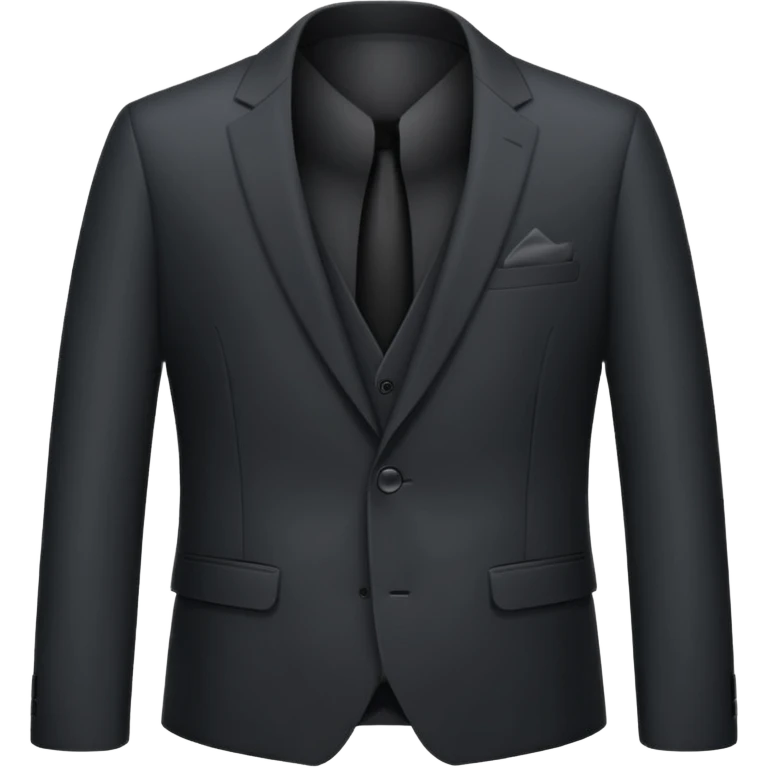 black suit jacket emoji