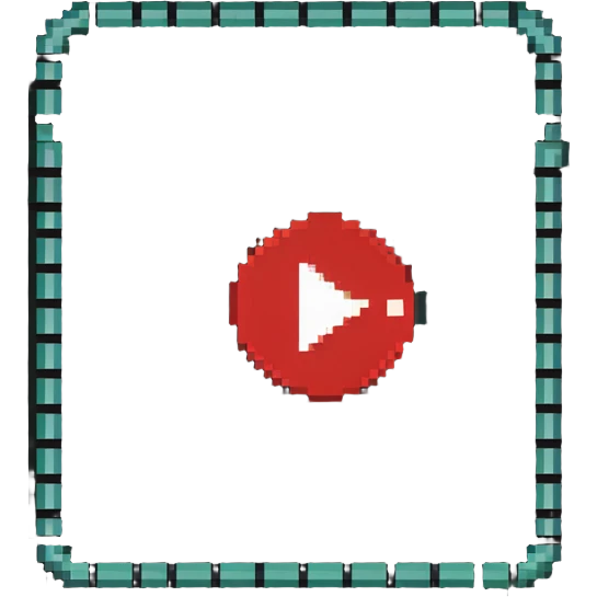 YouTube livestream badge with red dot and play button symbol emoji