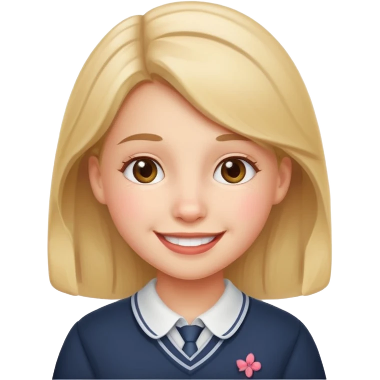 A schoolgirl  emoji