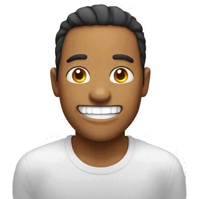 :) basic emoji smile no teeth wide mouth emoji