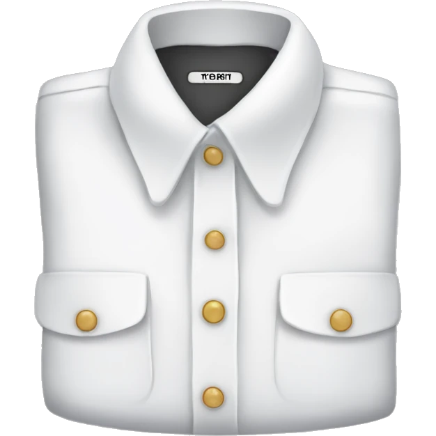 White button down shirt emoji