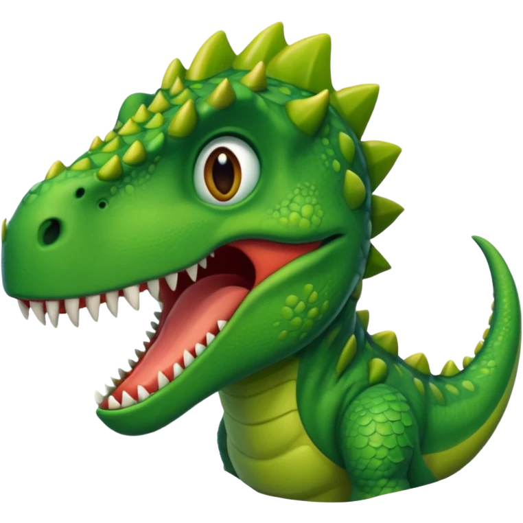 Crooked-mouthed dinosaur emoji