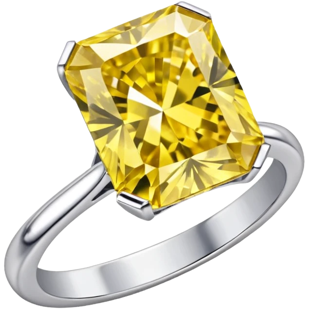 yellow diamond ring  emoji